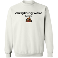 Everything Woke Turns to Shit Sweater Sweatshirts White S 