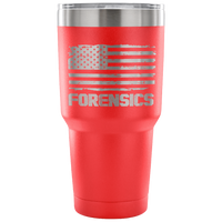 Forensics Tumbler Tumblers teelaunch 30 Ounce Vacuum Tumbler - Red 