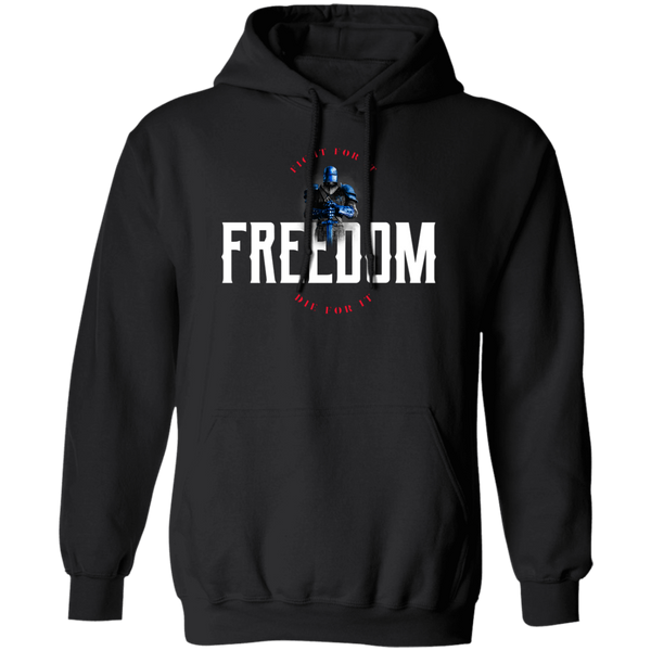 Freedom: Fight for It. Die for It. Athletic Hoodie Sweatshirts Black S 