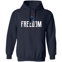 Freedom: Fight for It. Die for It. Athletic Hoodie Sweatshirts Navy S 