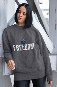 Freedom: Fight for It. Die for It. Athletic Patriotic Pullover Sweatshirt Sweatshirts 