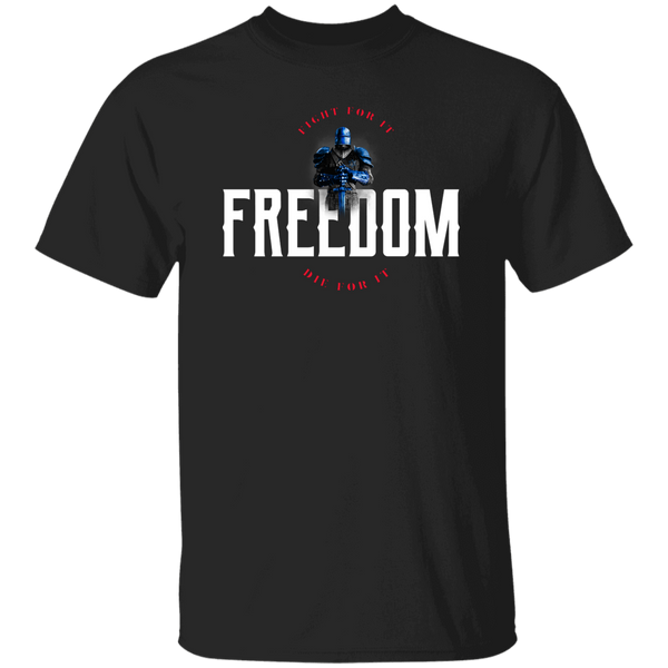 Freedom: Fight for It. Die for It. Athletic T-Shirt T-Shirts Black S 
