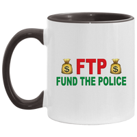Fund The Police Accent Mug Drinkware White/Black One Size 