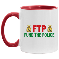 Fund The Police Accent Mug Drinkware White/Red One Size 