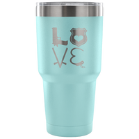 LEO Love Tumbler Tumblers teelaunch 30 Ounce Vacuum Tumbler - Light Blue 