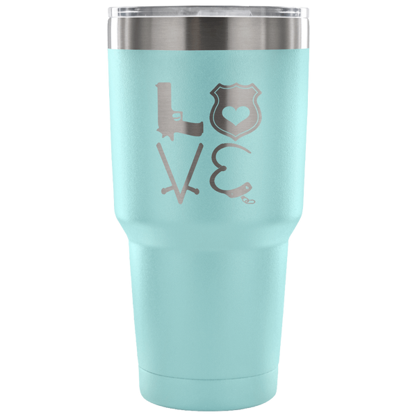 LEO Love Tumbler Tumblers teelaunch 30 Ounce Vacuum Tumbler - Light Blue 