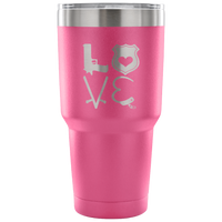 LEO Love Tumbler Tumblers teelaunch 30 Ounce Vacuum Tumbler - Pink 