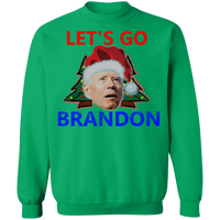 LET'S GO BRANDON! Ugly Christmas Sweater Sweatshirts Irish Green S 
