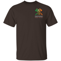 Men's Double Sided Irish by Blood Firefighter T-Shirt T-Shirts Dark Chocolate S 