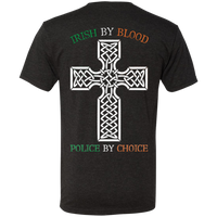 Men's Double Sided Irish by Blood Punisher Athletic Shirt T-Shirts Vintage Black S 