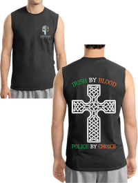Men's Double Sided Irish by Blood Punisher Sleeveless T-Shirt T-Shirts 