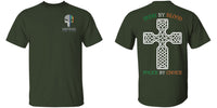 Men's Double Sided Irish by Blood Punisher T-Shirt T-Shirts 