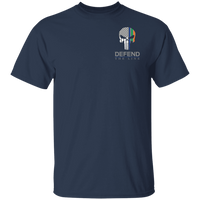 Men's Double Sided Irish by Blood Punisher T-Shirt T-Shirts Navy S 
