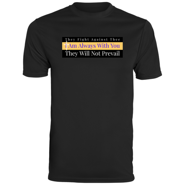 Men's I Am Always With You Athletic Shirt T-Shirts Black S 