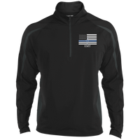 Men's Thin White Line EMT Embroidered Performance Pullover Jackets Black/Charcoal Grey X-Small 
