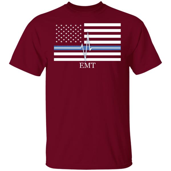 Men's Thin White Line EMT T-Shirt T-Shirts Garnet S 