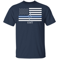 Men's Thin White Line EMT T-Shirt T-Shirts Navy S 