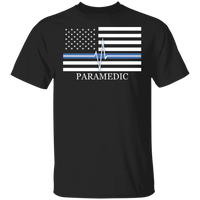 Men's Thin White Line Paramedic T-Shirt T-Shirts Black S 