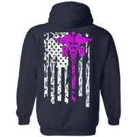 Women's Double Sided Nurse Flag Hoodie