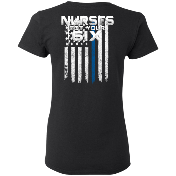 Nurses Double Sided Got Your 6IX TBL Flag T-Shirt T-Shirts 