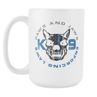 Paws And Jaws 15oz Coffee Mug White Drinkware teelaunch 