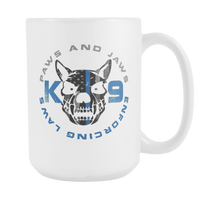 Paws And Jaws 15oz Coffee Mug White Drinkware teelaunch Paws And Jaws Big 