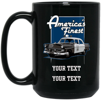 Personalized America's Finest Mug Drinkware Black One Size 