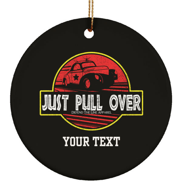 Personalized Just Pull Over Ornament Housewares Black One Size 