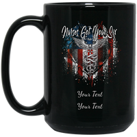 Personalized Nurses Got Your Six Mug Drinkware Black One Size 
