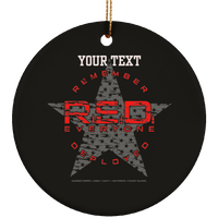 Personalized Remember Everyone Deployed Ornament Housewares Black One Size 