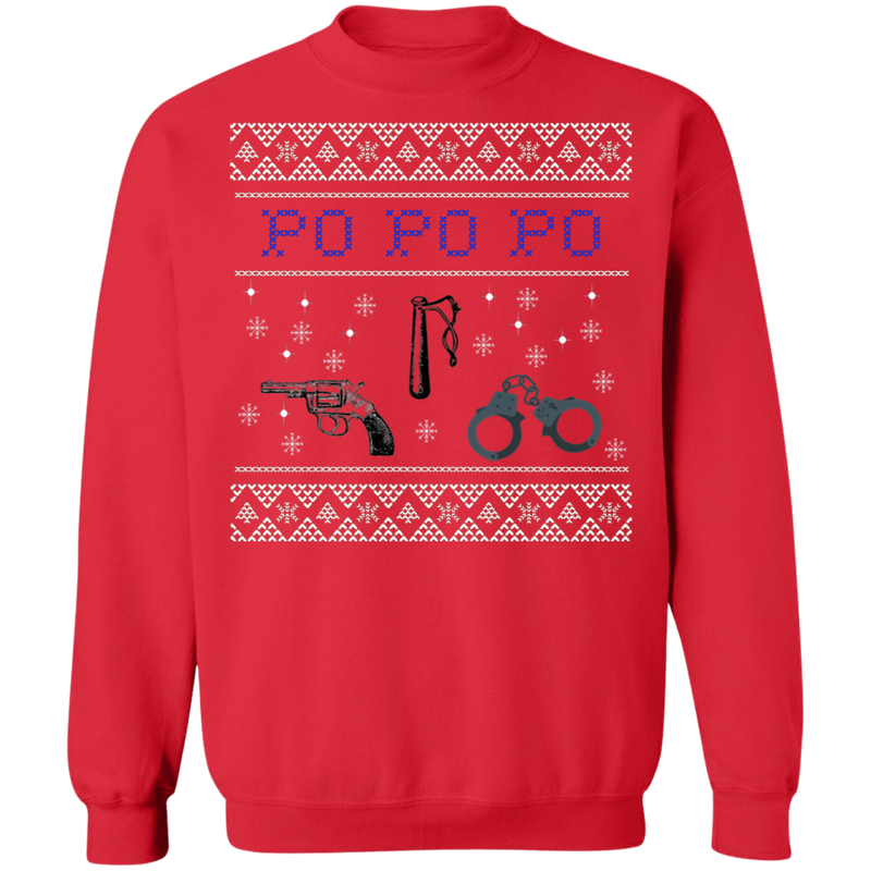 PO PO PO Police Ugly Christmas Sweater
