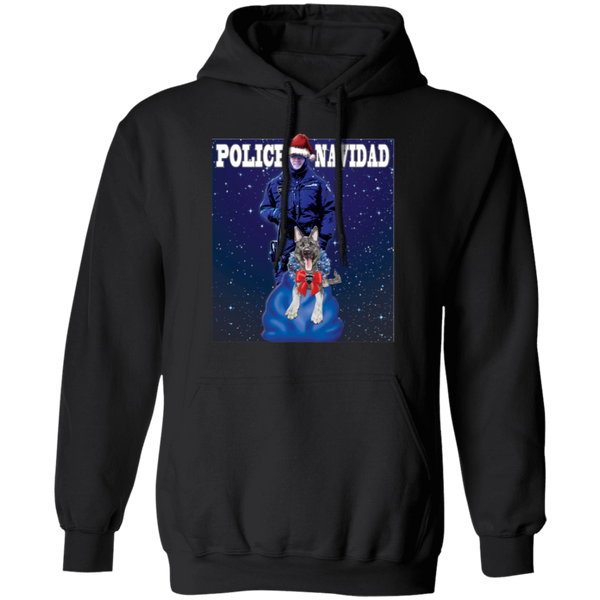 Police Navidad Hoodie Sweatshirts Black S 