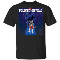 Police Navidad T-Shirt T-Shirts Black S 