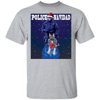 Police Navidad T-Shirt T-Shirts Sport Grey S 