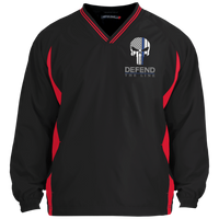 proto Defend The Line Punisher Mask Pullover Windshirt Jackets Black/True Red X-Small 