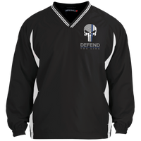 proto Defend The Line Punisher Mask Pullover Windshirt Jackets Black/White X-Small 