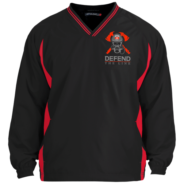 proto Defend The Line Skull Mask Pullover Jackets Black/True Red X-Small 