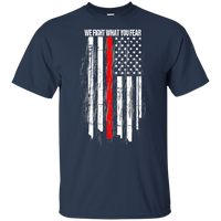 Proto We Fight What You Fear Youth Unisex T-Shirt T-Shirts Navy YXS 