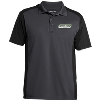 Racing Family Men's Colorblock Sport-Wick Polo Polo Shirts Iron Grey/Black X-Small 