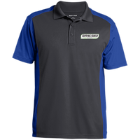 Racing Family Men's Colorblock Sport-Wick Polo Polo Shirts Iron Grey/True Royal X-Small 
