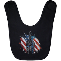 Red White Blue Spartan Baby Bib Accessories Black One Size 