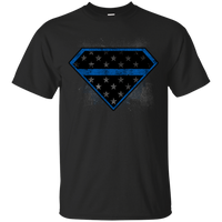 Super Police Thin Blue Line Shirt T-Shirts CustomCat 