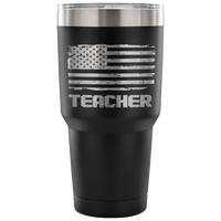 Teacher Tumbler Tumblers teelaunch 30 Ounce Vacuum Tumbler - Black 