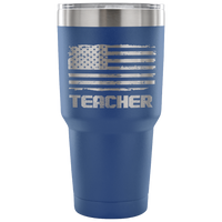 Teacher Tumbler Tumblers teelaunch 30 Ounce Vacuum Tumbler - Blue 