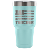 Teacher Tumbler Tumblers teelaunch 30 Ounce Vacuum Tumbler - Light Blue 