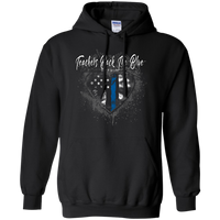 Teachers Back the Thin Blue Line Hoodie Sweatshirts Black S 