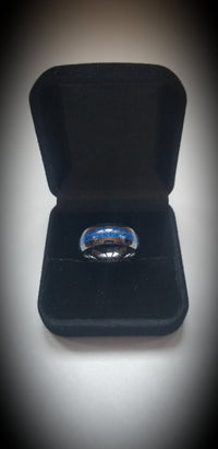 Thin Blue Line Ceramic Ring Defend The Line Apparel 