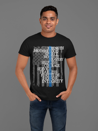 Thin Blue Line Flag Shirt T-Shirts 