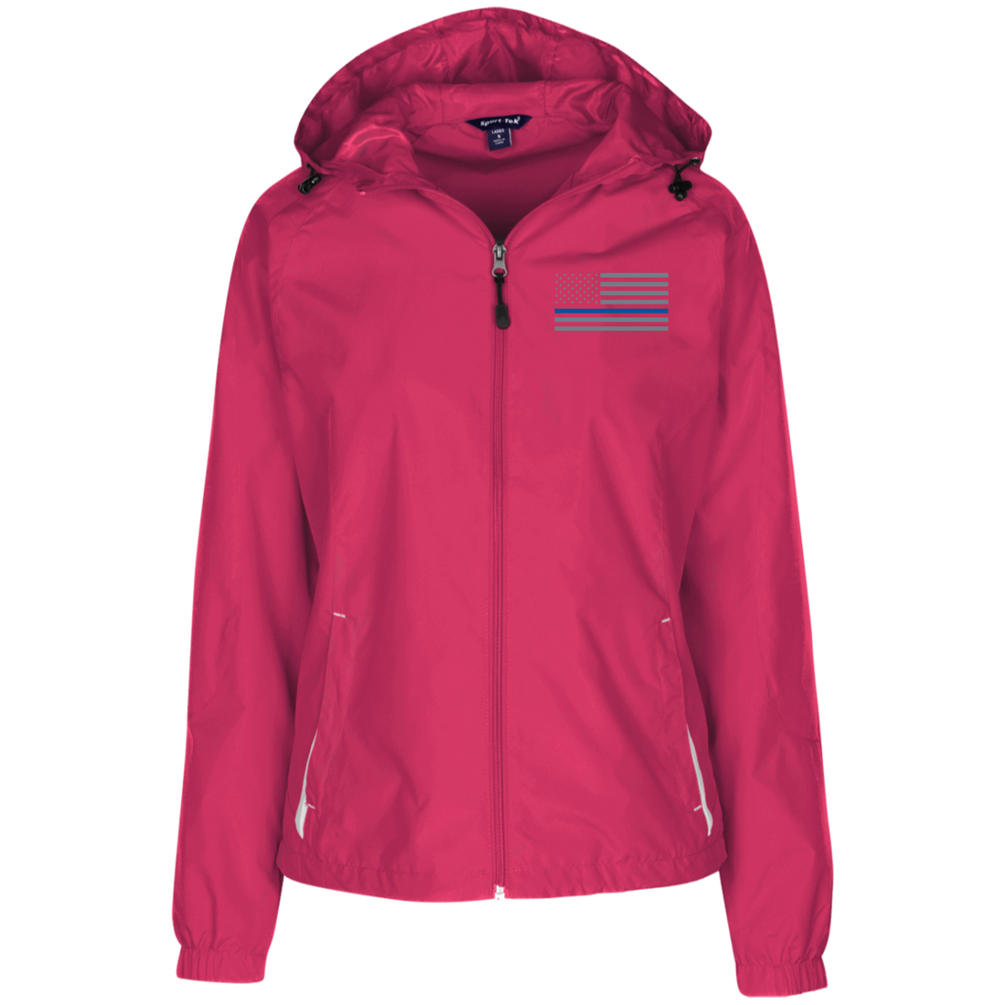 Thin Blue Line Ladies Wind Breaker Jacket