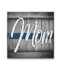 Thin Blue Line Mom Canvas Decor ViralStyle Premium OS Canvas - Square 16x16*
